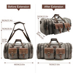 Wildroad 50L Waxed Canvas Waterproof Duffle Bag