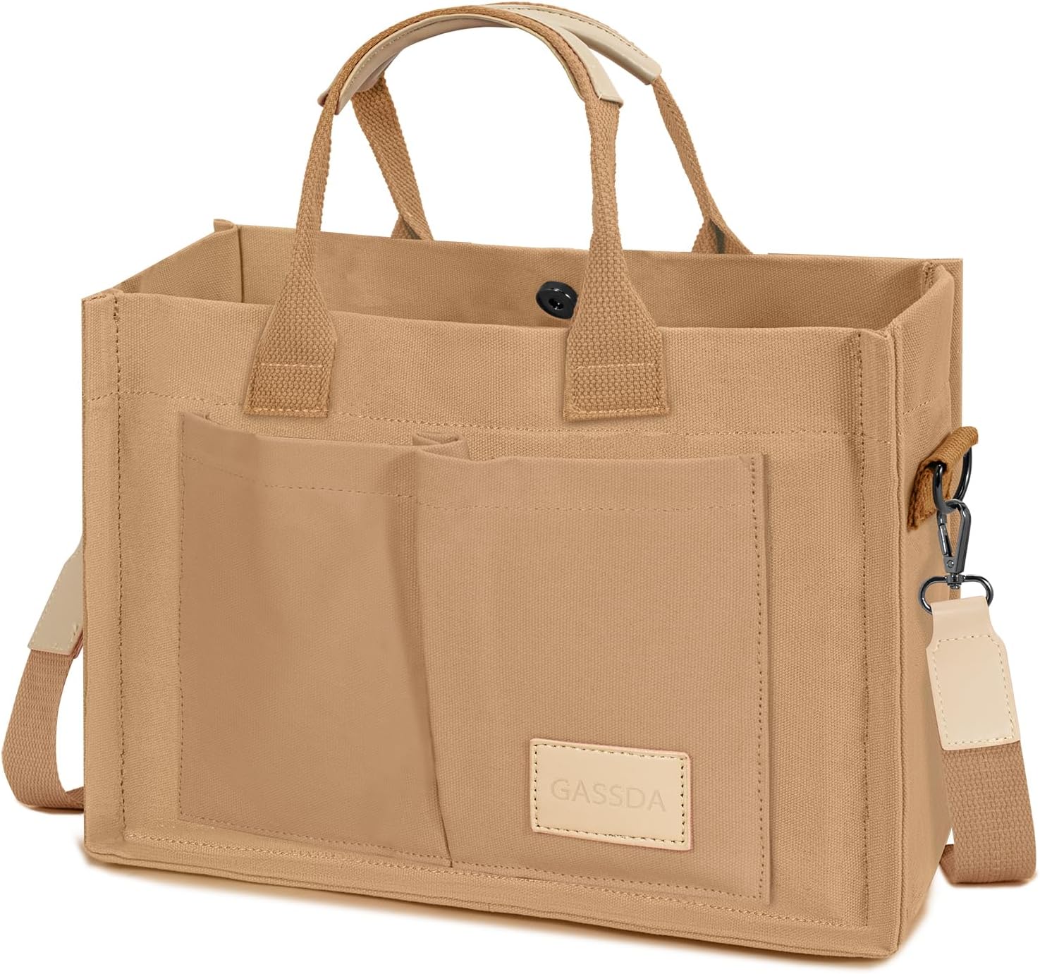 ChicCanvas Tote: Stylish Crossbody with Pockets - Totes by Handbags Specialist Headquarter | Available at Handbags Specialist Headquarter