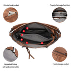 Lapsting Boho Faux Leather Hobo Shoulder Bag