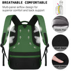 Volher Anti-Theft USB Laptop Backpack - Rose Red