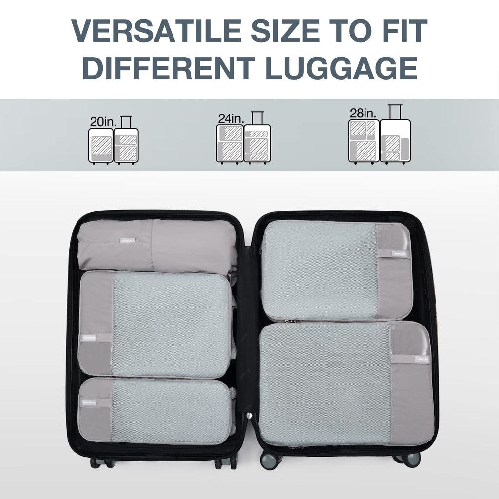PackPro 6 Set Compression Cubes for Travel - Luggage Travel Bags by Handbags Specialist Headquarter | Available at Handbags Specialist Headquarter