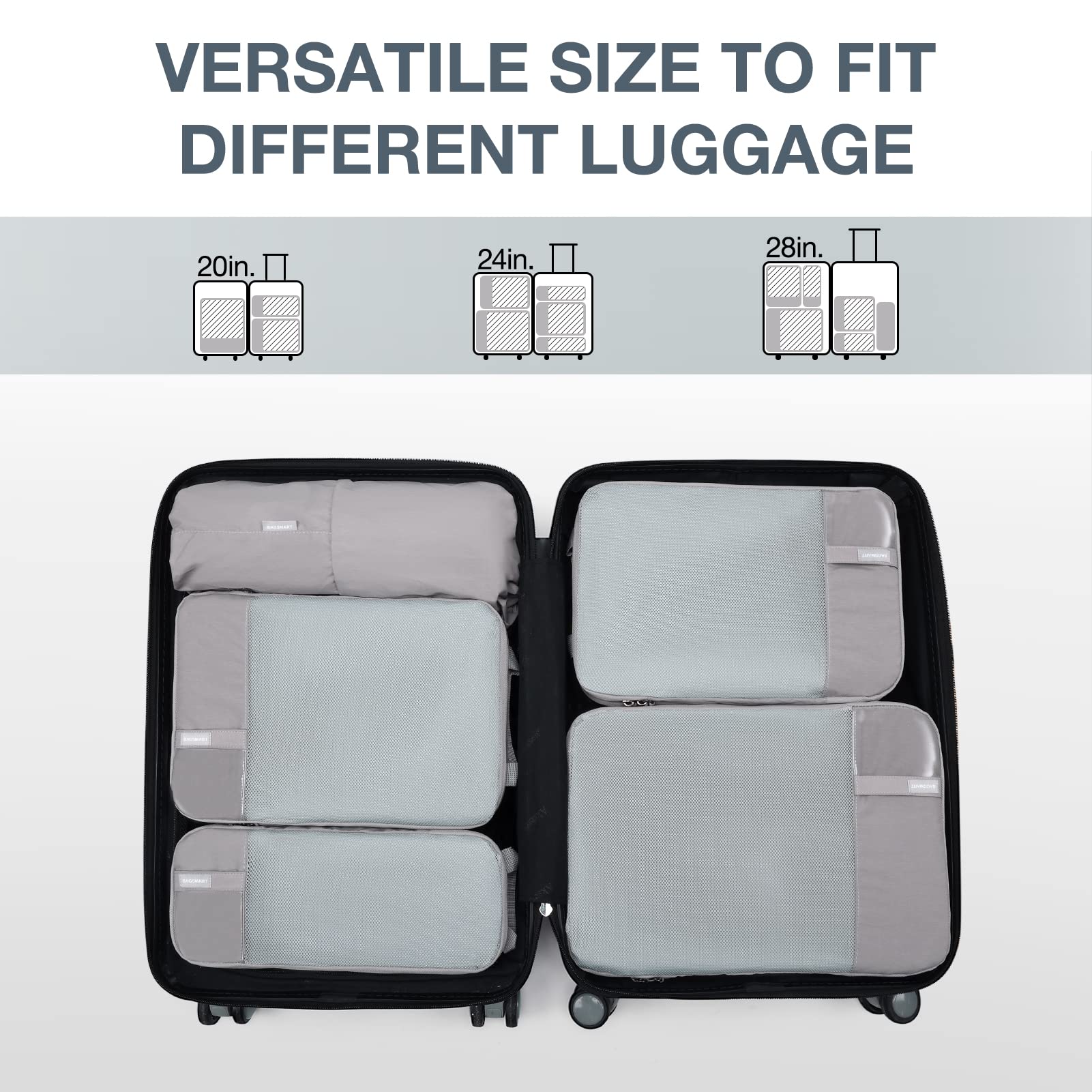 PackPro 6 Set Compression Cubes for Travel - Luggage Travel Bags by Handbags Specialist Headquarter | Available at Handbags Specialist Headquarter