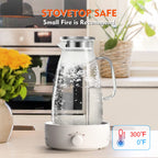 Aofmee Stainless Precision Pitcher - 68oz Borosilicate - Decor by Handbags Specialist Headquarter | Available at Handbags Specialist Headquarter