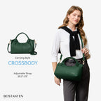 BOSTANTEN Leather Satchel Crossbody Handbag for Women