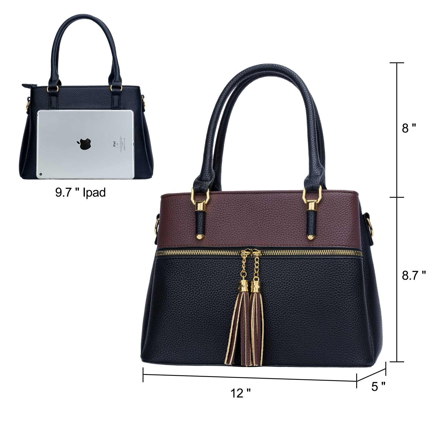 Luxe Leather Satchel & Crossbody Bags -  by Handbags Specialist Headquarter | Available at Handbags Specialist Headquarter