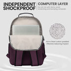Chic Leather Laptop Backpack for Women - LoveVook - Backpack Bags by Handbags Specialist Headquarter | Available at Handbags Specialist Headquarter