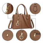 Luxe Leather Satchel & Crossbody Bags -  by Handbags Specialist Headquarter | Available at Handbags Specialist Headquarter