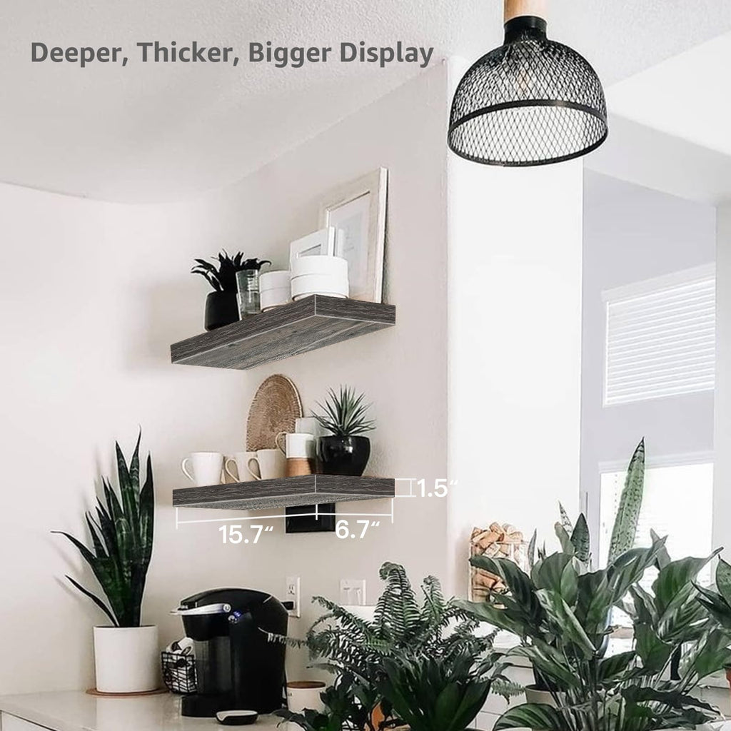 Rustic Farmhouse Shelves (008-40BN) - Decor by Handbags Specialist Headquarter | Available at Handbags Specialist Headquarter