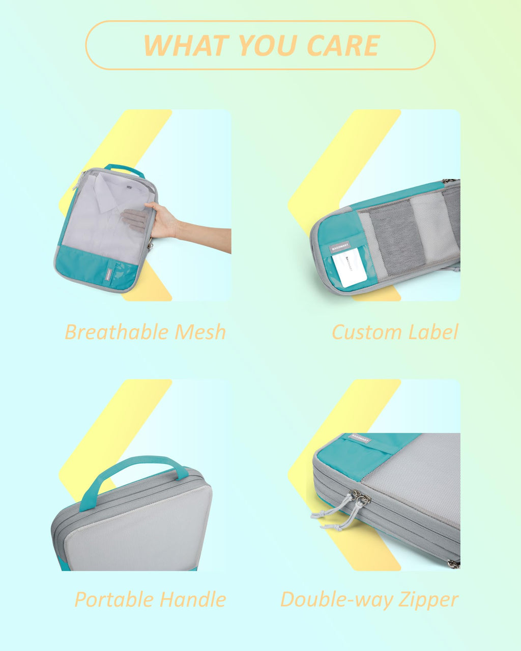 PackPro 6 Set Compression Cubes for Travel - Luggage Travel Bags by Handbags Specialist Headquarter | Available at Handbags Specialist Headquarter