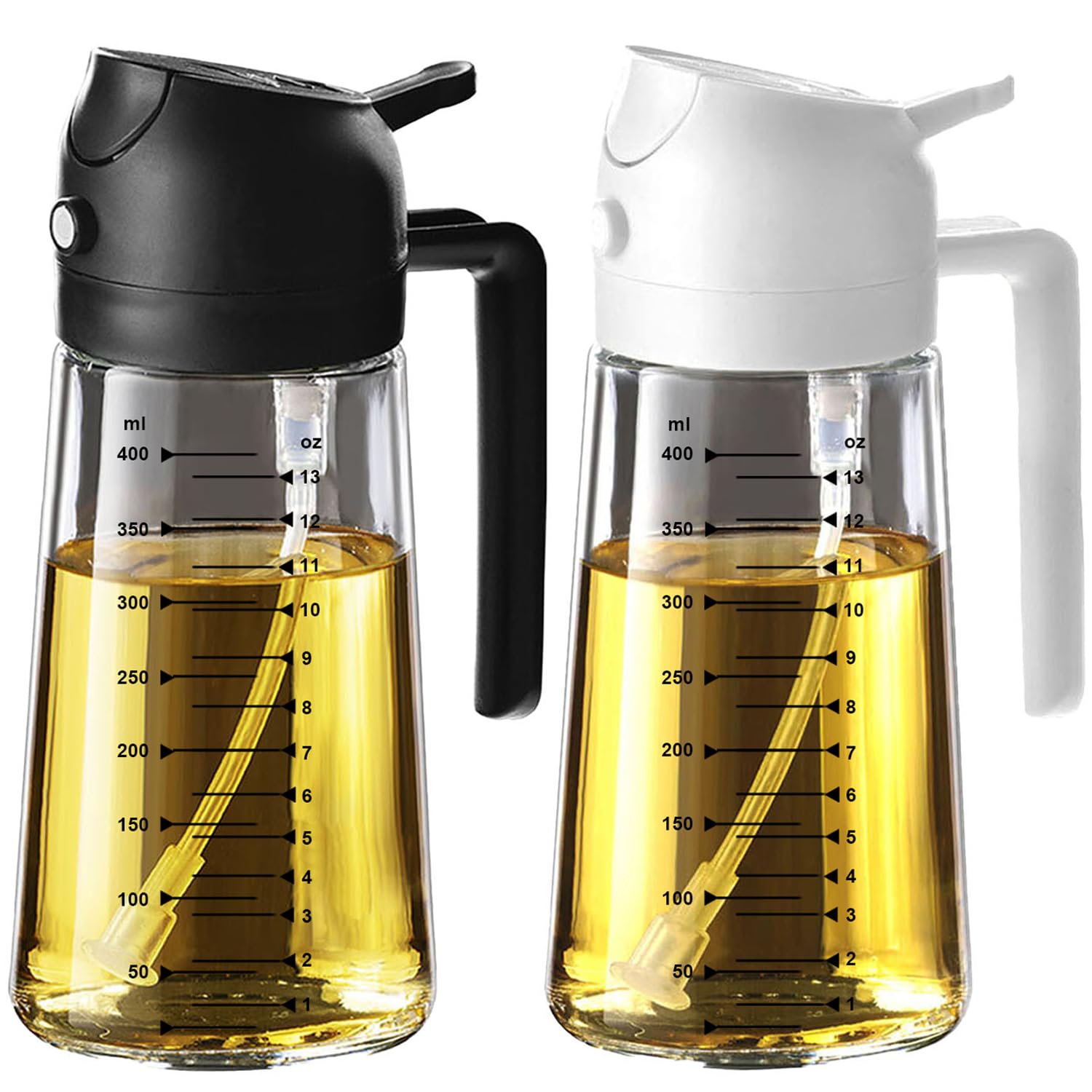 SprayMaster Duo: 16oz Olive Oil Dispenser - Black -  by Handbags Specialist Headquarter | Available at Handbags Specialist Headquarter