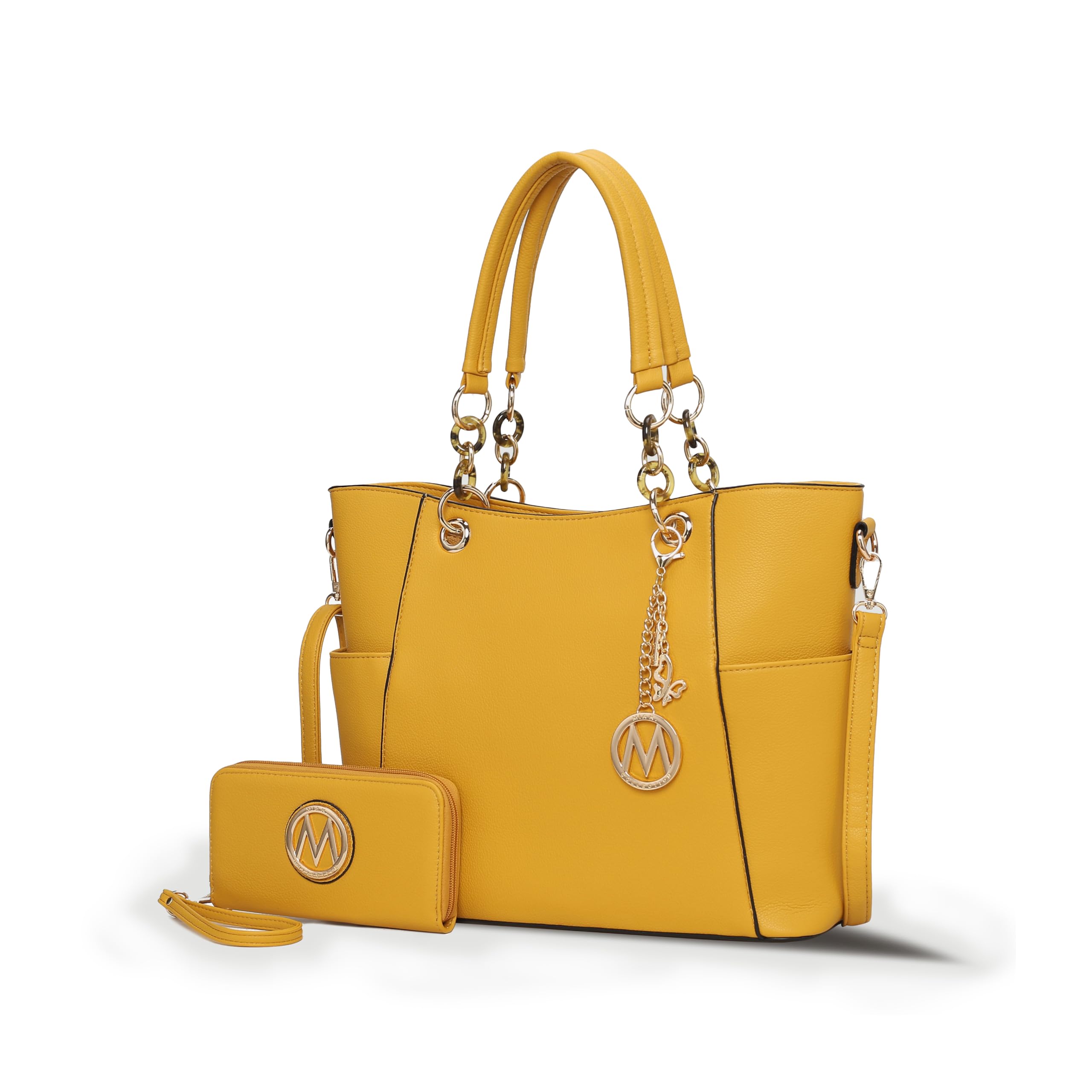 MKF Collection Vegan Leather Tote & Wallet Set