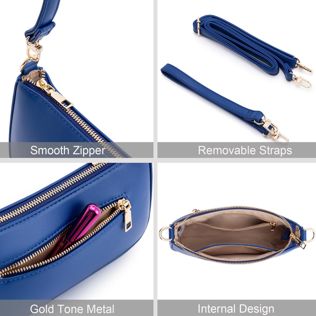 Retro Vegan Leather Shoulder Bag -  by Handbags Specialist Headquarter | Available at Handbags Specialist Headquarter