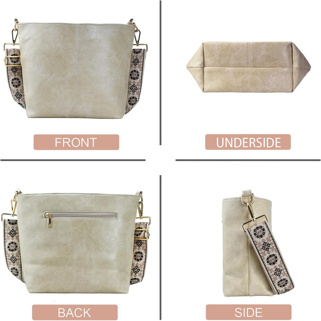 ChicHobo Vegan Leather Crossbody Bag with Strap -  by Handbags Specialist Headquarter | Available at Handbags Specialist Headquarter