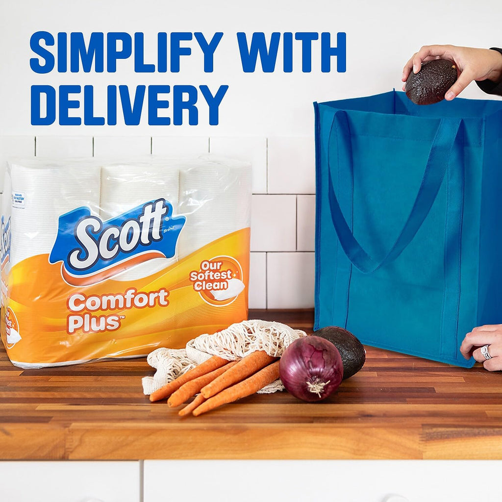 Scott SoftEase: 12 Double Rolls, Septic-Safe Tissue - Toilet Paper by Handbags Specialist Headquarter | Available at Handbags Specialist Headquarter