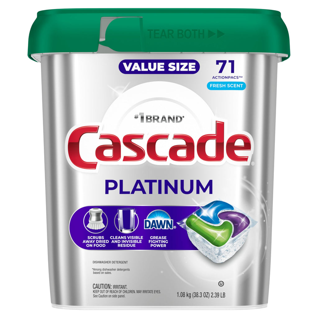 Cascade Platinum Fresh 71ct Dishwasher Pods -  by Handbags Specialist Headquarter | Available at Handbags Specialist Headquarter