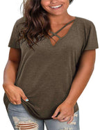 Vixen V-Neck Tunic - Women's T Shirts by Handbags Specialist Headquarter | Available at Handbags Specialist Headquarter