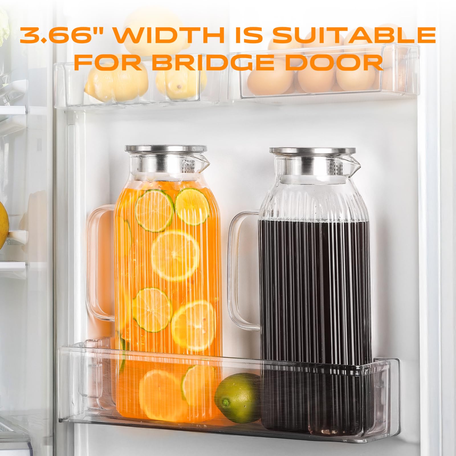 Aofmee Stainless Precision Pitcher - 68oz Borosilicate - Decor by Handbags Specialist Headquarter | Available at Handbags Specialist Headquarter