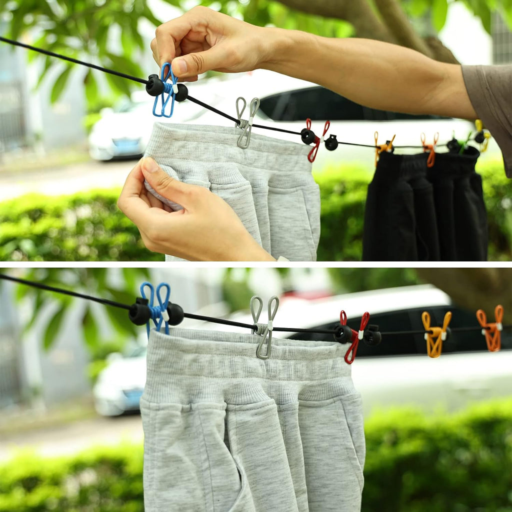 TravelLine 12Clip Clothesline -  by Handbags Specialist Headquarter | Available at Handbags Specialist Headquarter