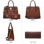 Dasein Women’s 2pcs Satchel & Shoulder Bag Set