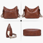 AUYOCO Chic Vegan Leather Crossbody Bag with Strap -  by Handbags Specialist Headquarter | Available at Handbags Specialist Headquarter