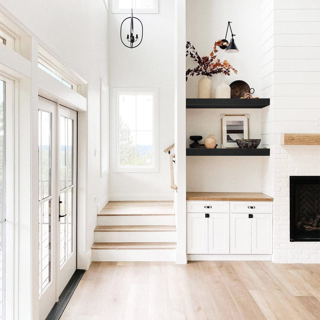 Rustic Farmhouse Shelves (008-40BN) - Decor by Handbags Specialist Headquarter | Available at Handbags Specialist Headquarter