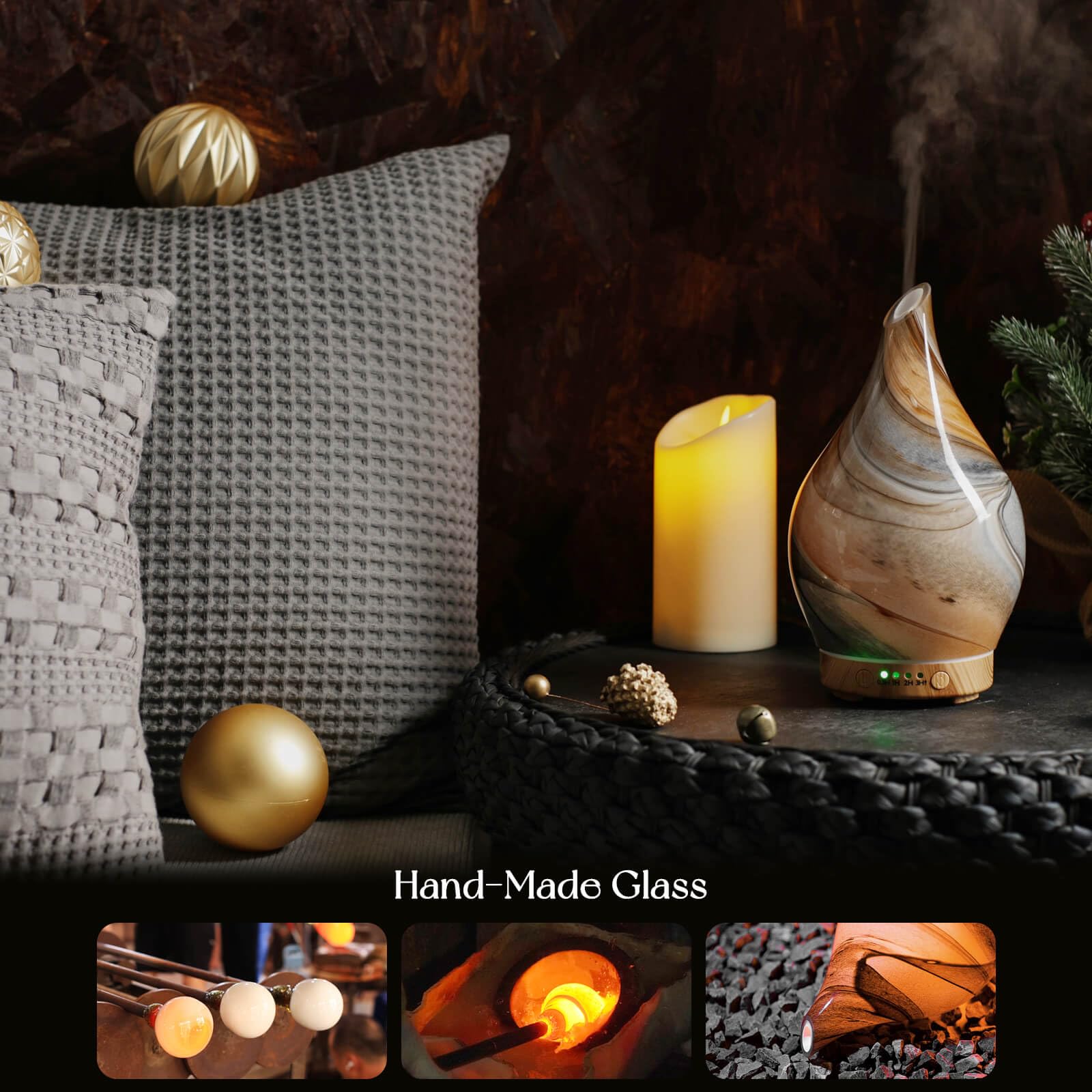 AromaSphere 3D Glass Ultrasonic Diffuser