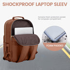 Chic Leather Laptop Backpack for Women - LoveVook - Backpack Bags by Handbags Specialist Headquarter | Available at Handbags Specialist Headquarter