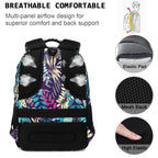 Volher Anti-Theft USB Laptop Backpack - Rose Red