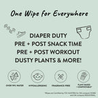 The Honest Company Hypoallergenic Multi-Use Baby Wipes for Sensitive Baby Skin, Pattern Play, 10 Count