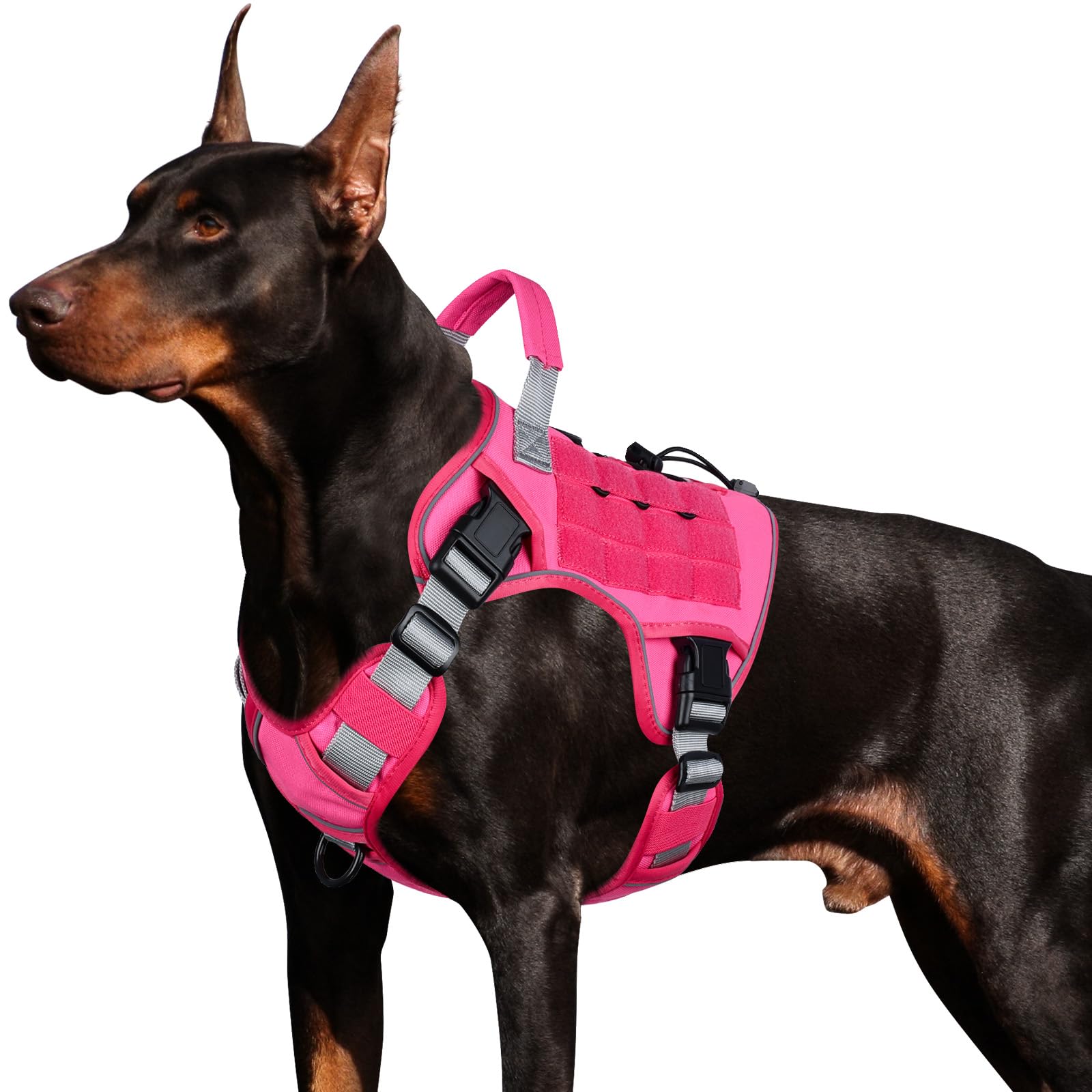 GuardianGrip Tactical Dog Vest - Large, Reflective, Green -  by Handbags Specialist Headquarter | Available at Handbags Specialist Headquarter