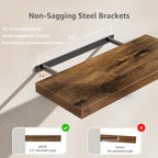 Rustic Farmhouse Shelves (008-40BN) - Decor by Handbags Specialist Headquarter | Available at Handbags Specialist Headquarter