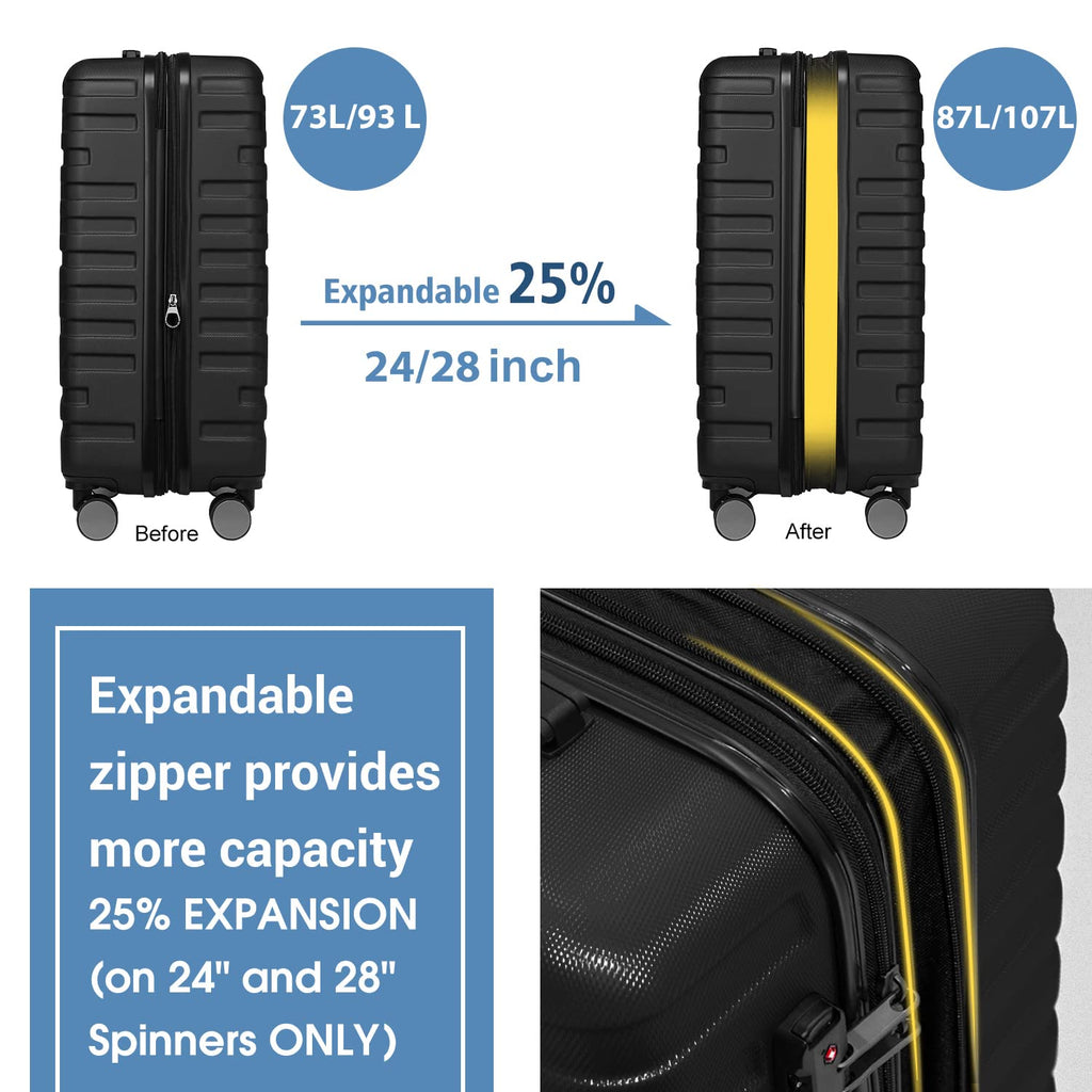 LAVENDER 6pc Hardside Spinner Luggage – ##variant## Luggage Travel Bags