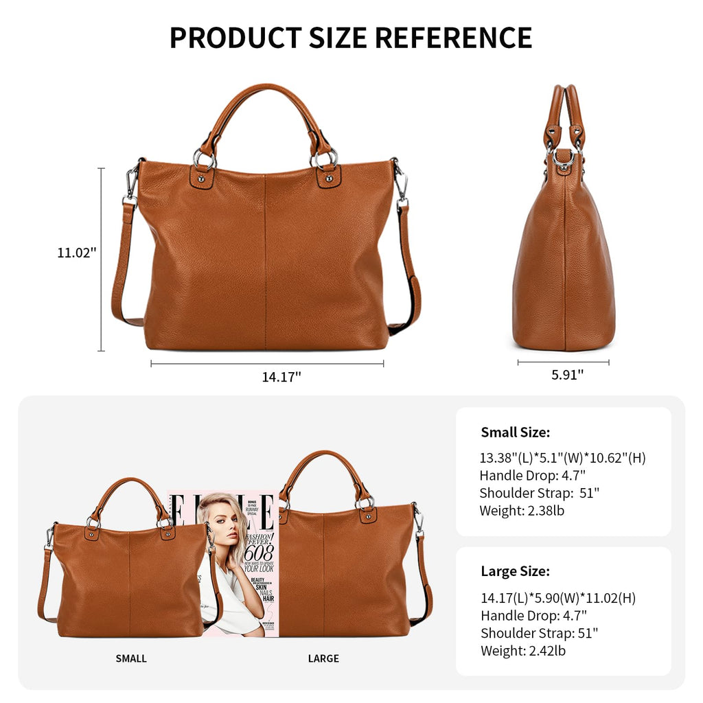 Kattee Women's Leather Tote Bag