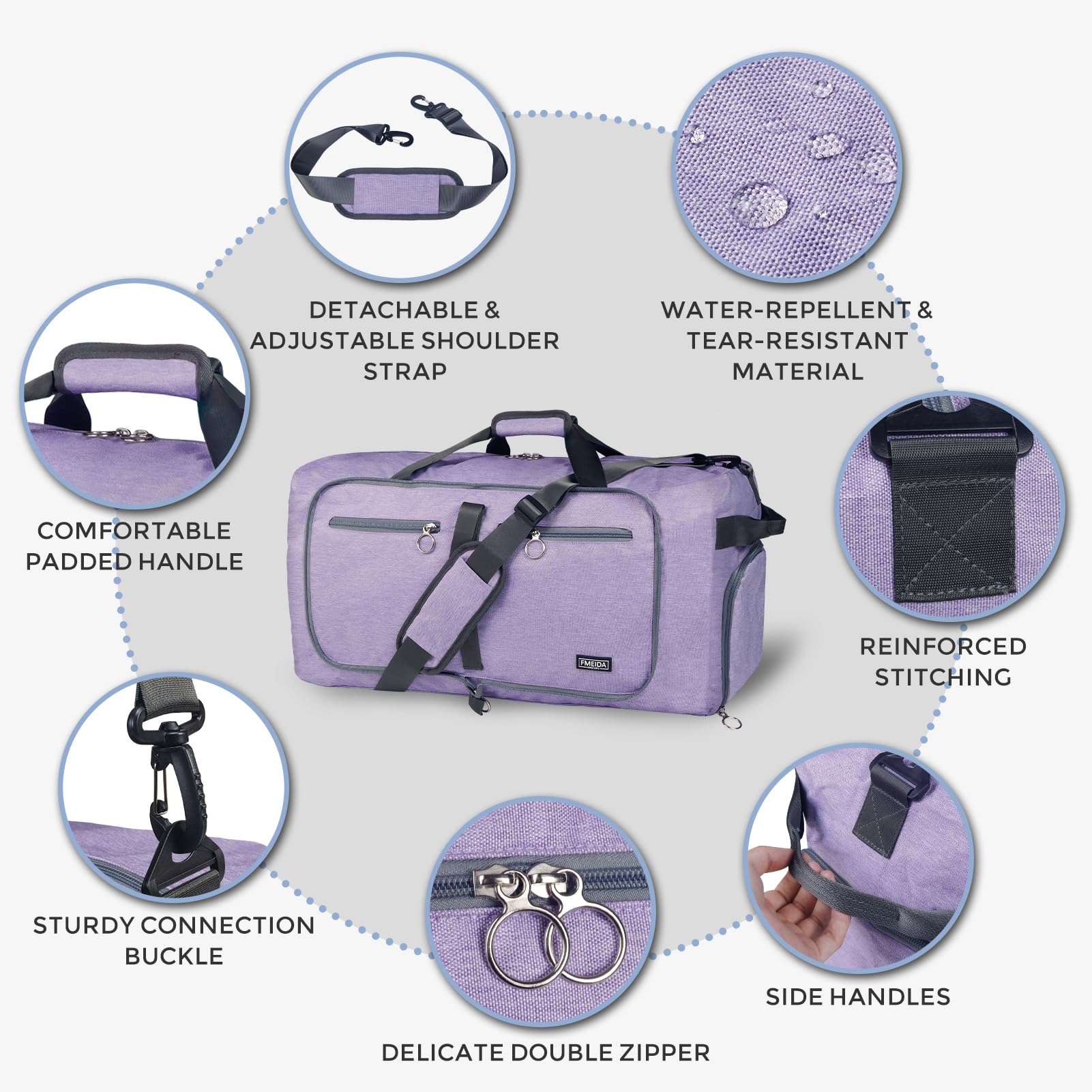 VoyageMax 65L Foldable Duffel - Water-Repellent