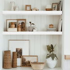 Rustic Farmhouse Shelves (008-40BN) - Decor by Handbags Specialist Headquarter | Available at Handbags Specialist Headquarter