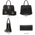 Dasein Women’s 2pcs Satchel & Shoulder Bag Set