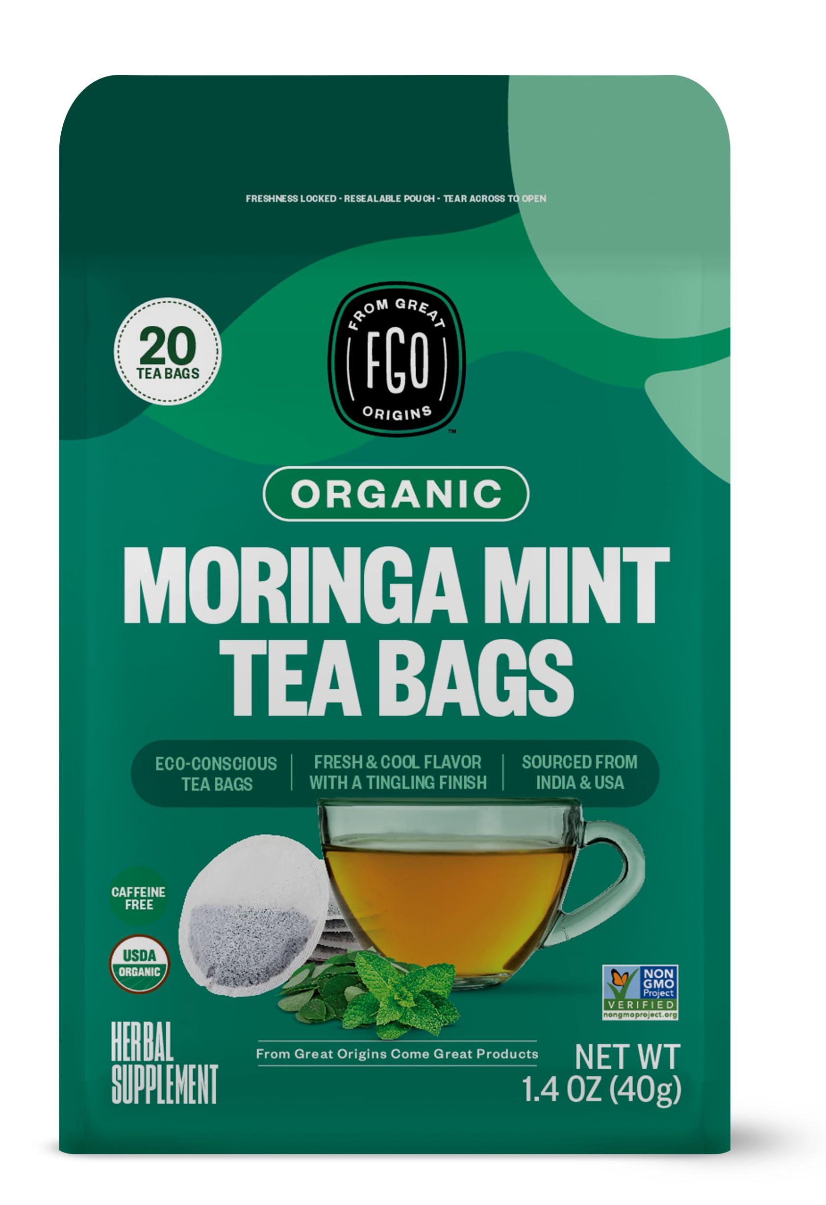 ElderZen Organic Tea - Caffeine-Free Eco Bags -  by Handbags Specialist Headquarter | Available at Handbags Specialist Headquarter