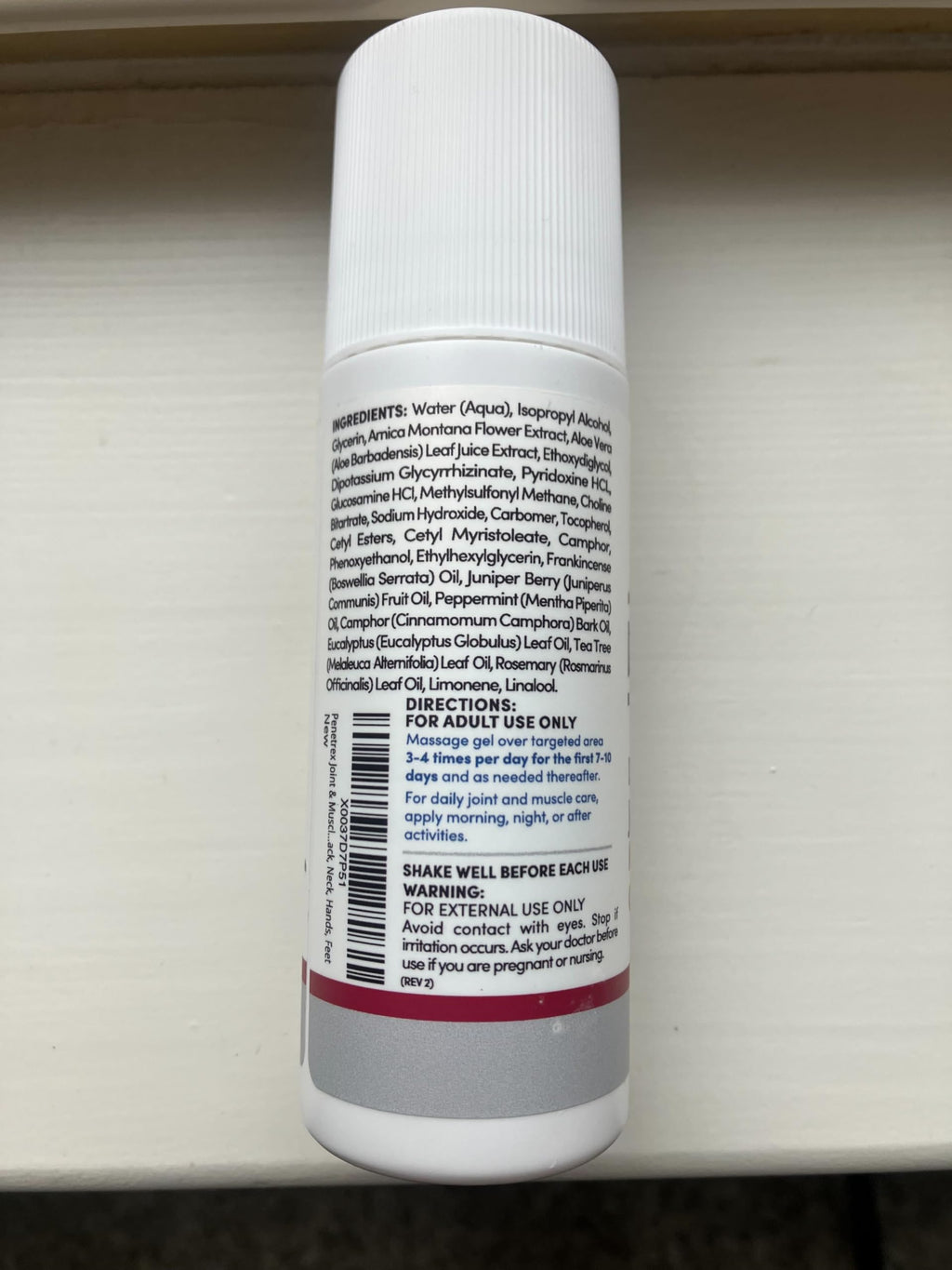 White cylindrical cream jar with detailed text label and maroon accent, health care product. - Penetrex Cream Duo Pack - 2oz & 4oz Jars - 4 Ounce (Pack of 1) - Handbags Specialist Headquarter