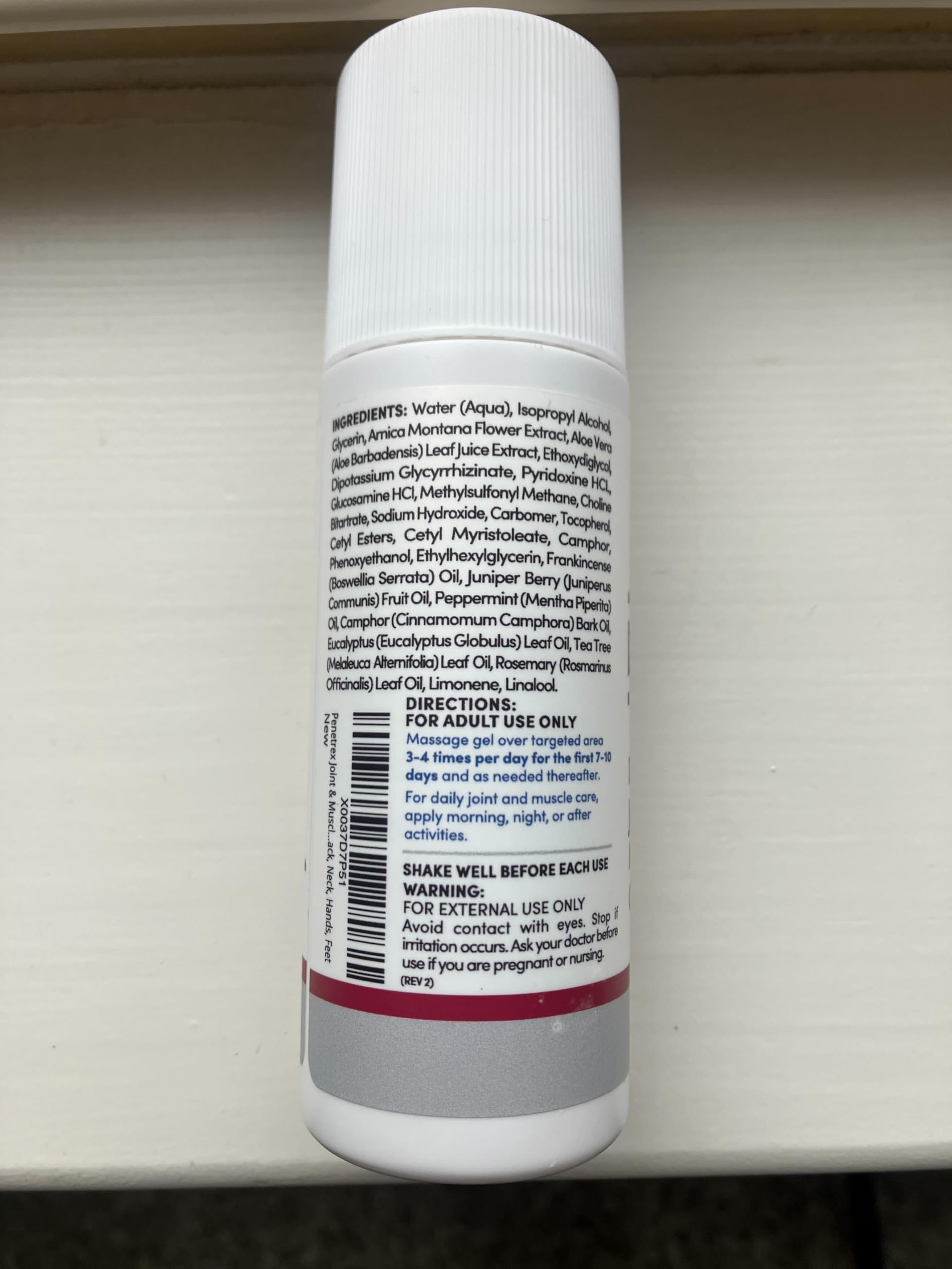 White cylindrical bottle with text label and white cap against white background. - Penetrex Cream Duo Pack - 2oz & 4oz Jars - 4 Ounce (Pack of 1) - Handbags Specialist Headquarter