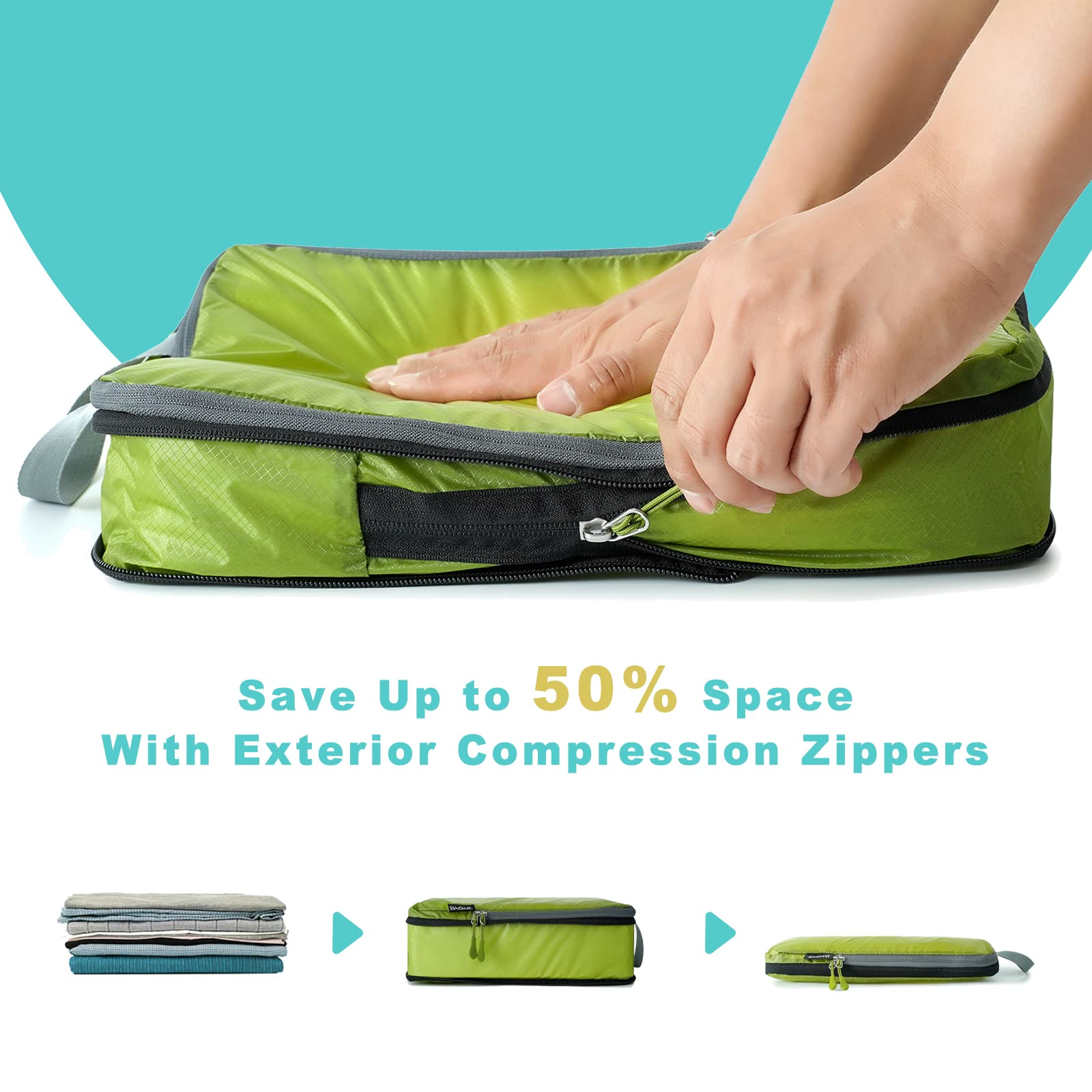 BAGAIL Travel Compression Cubes Set for Packing Ease -  by Handbags Specialist Headquarter | Available at Handbags Specialist Headquarter