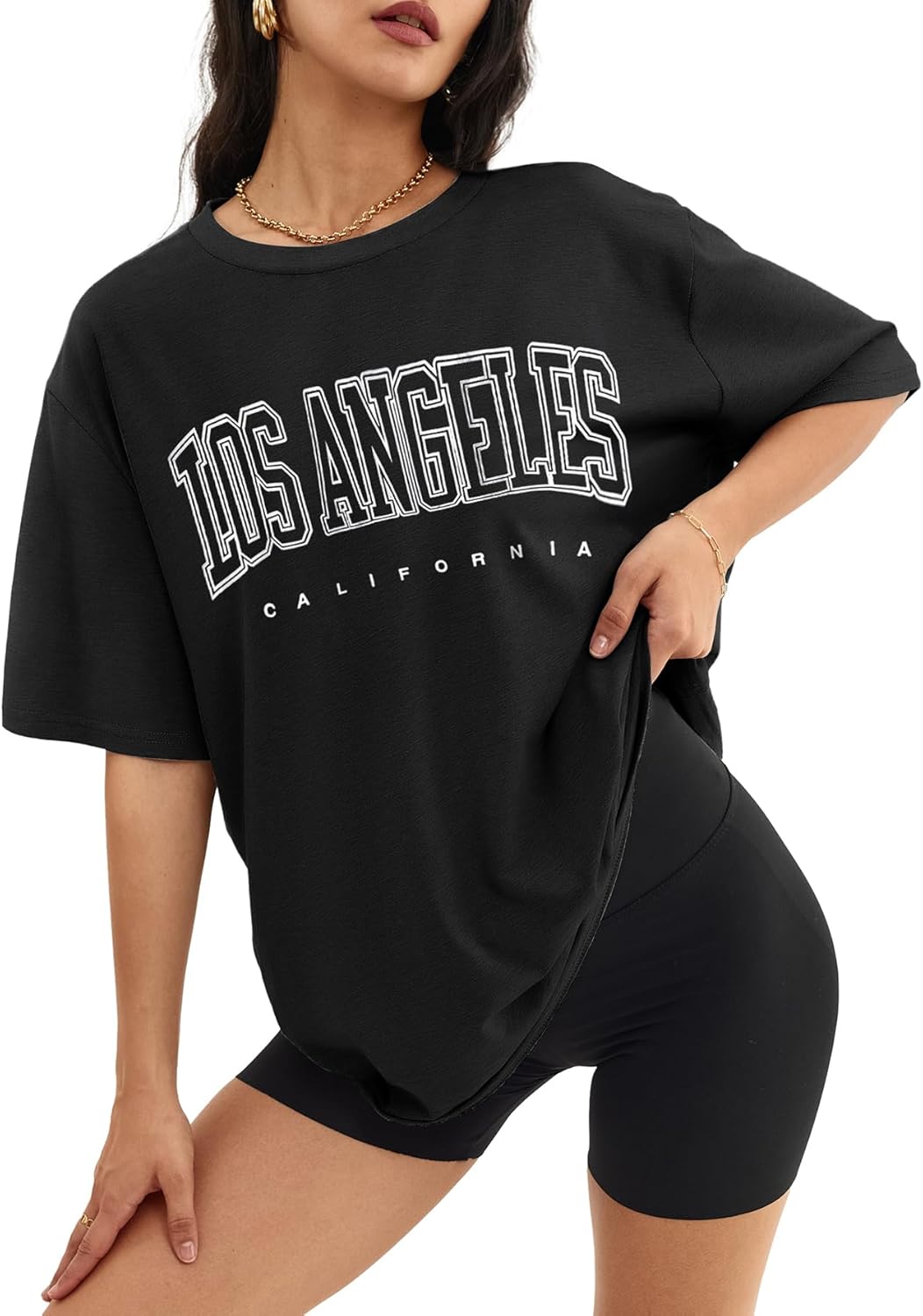 ATHMILE Women's Oversized Graphic Tee