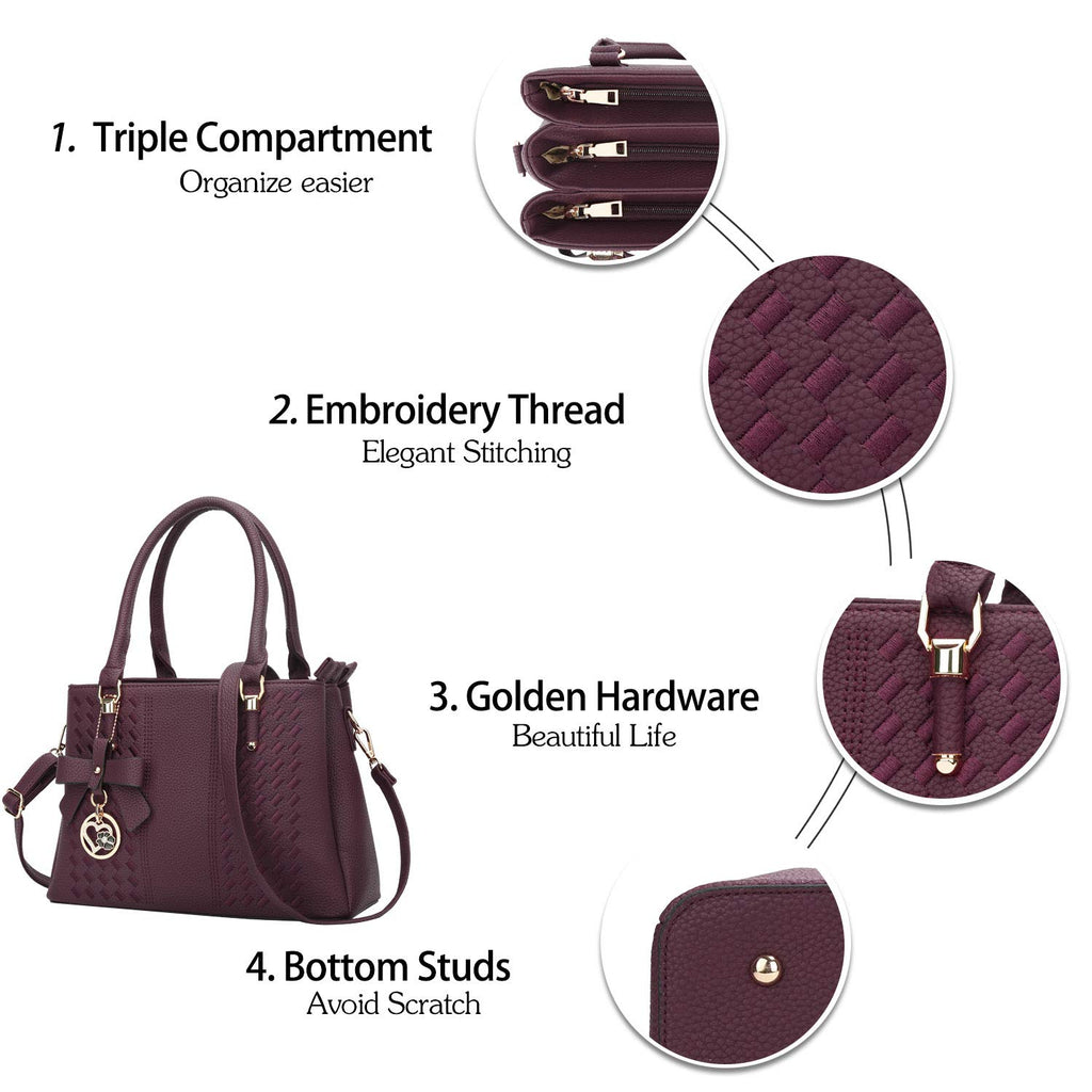Luxe Leather Satchel & Crossbody Bags -  by Handbags Specialist Headquarter | Available at Handbags Specialist Headquarter