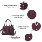 Luxe Leather Satchel & Crossbody Bags -  by Handbags Specialist Headquarter | Available at Handbags Specialist Headquarter