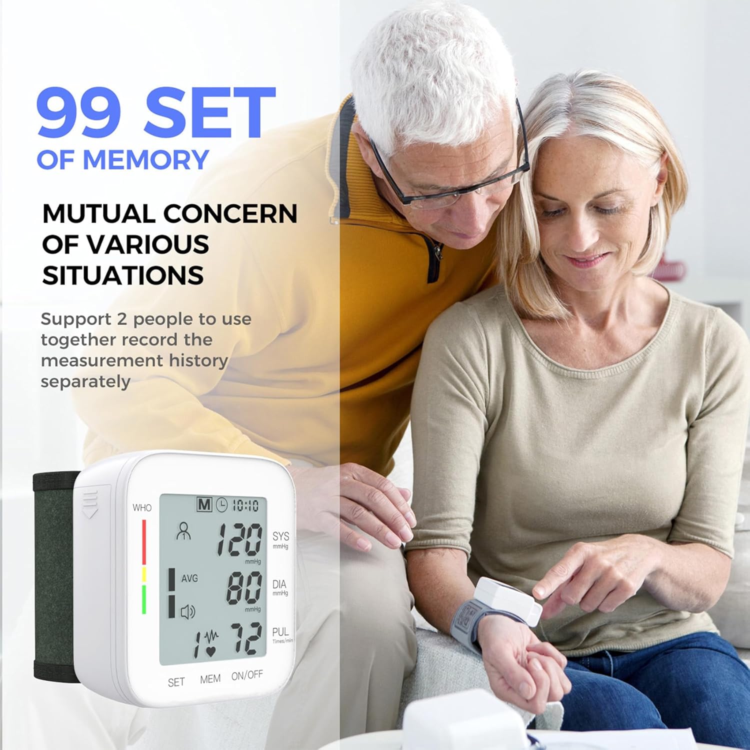 MMIZOO Auto BP Monitor with Large LCD Display - Health & Household by Handbags Specialist Headquarter | Available at Handbags Specialist Headquarter