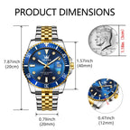 SteelGlow: OLEVS Quartz Men's Luminous Watch