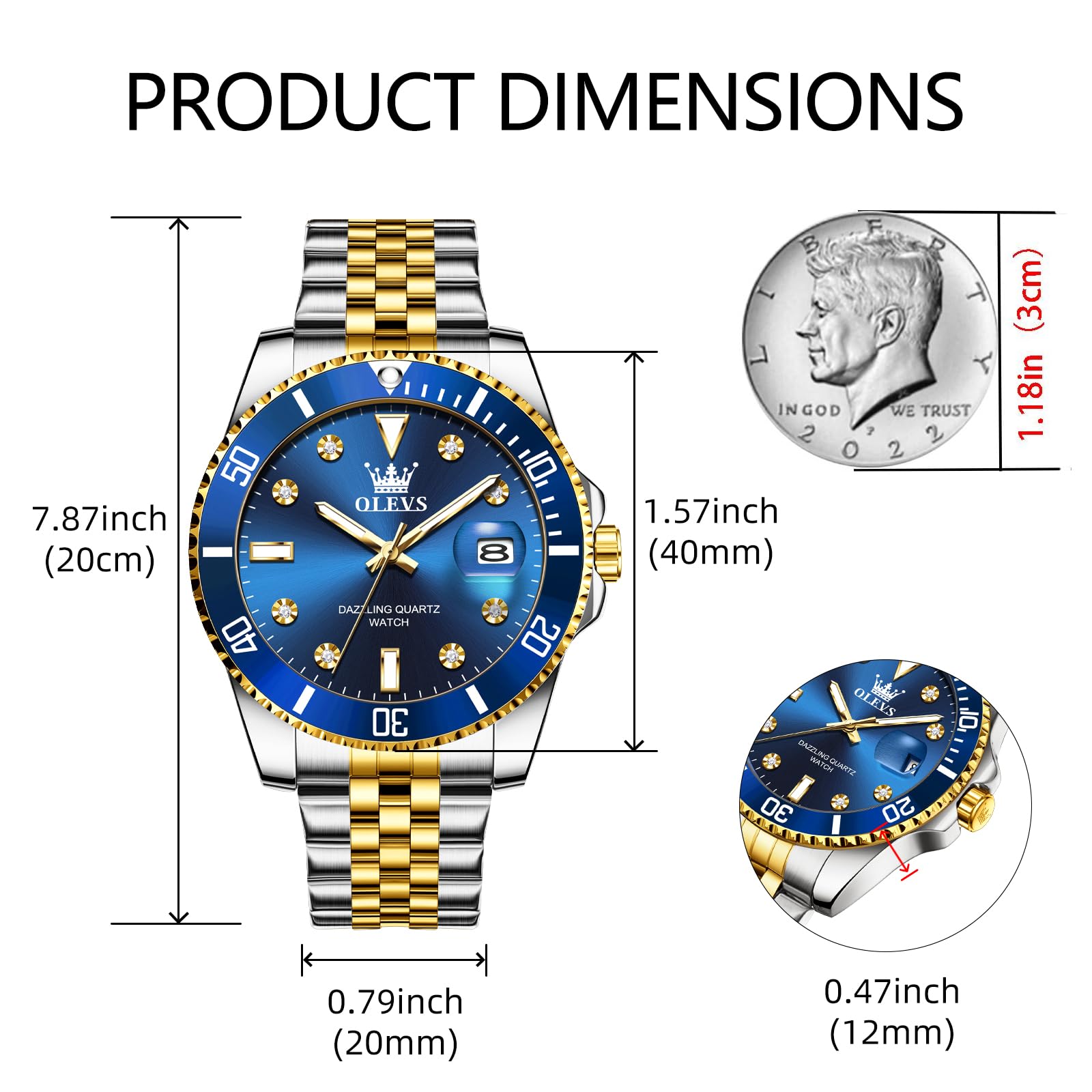 SteelGlow: OLEVS Quartz Men's Luminous Watch