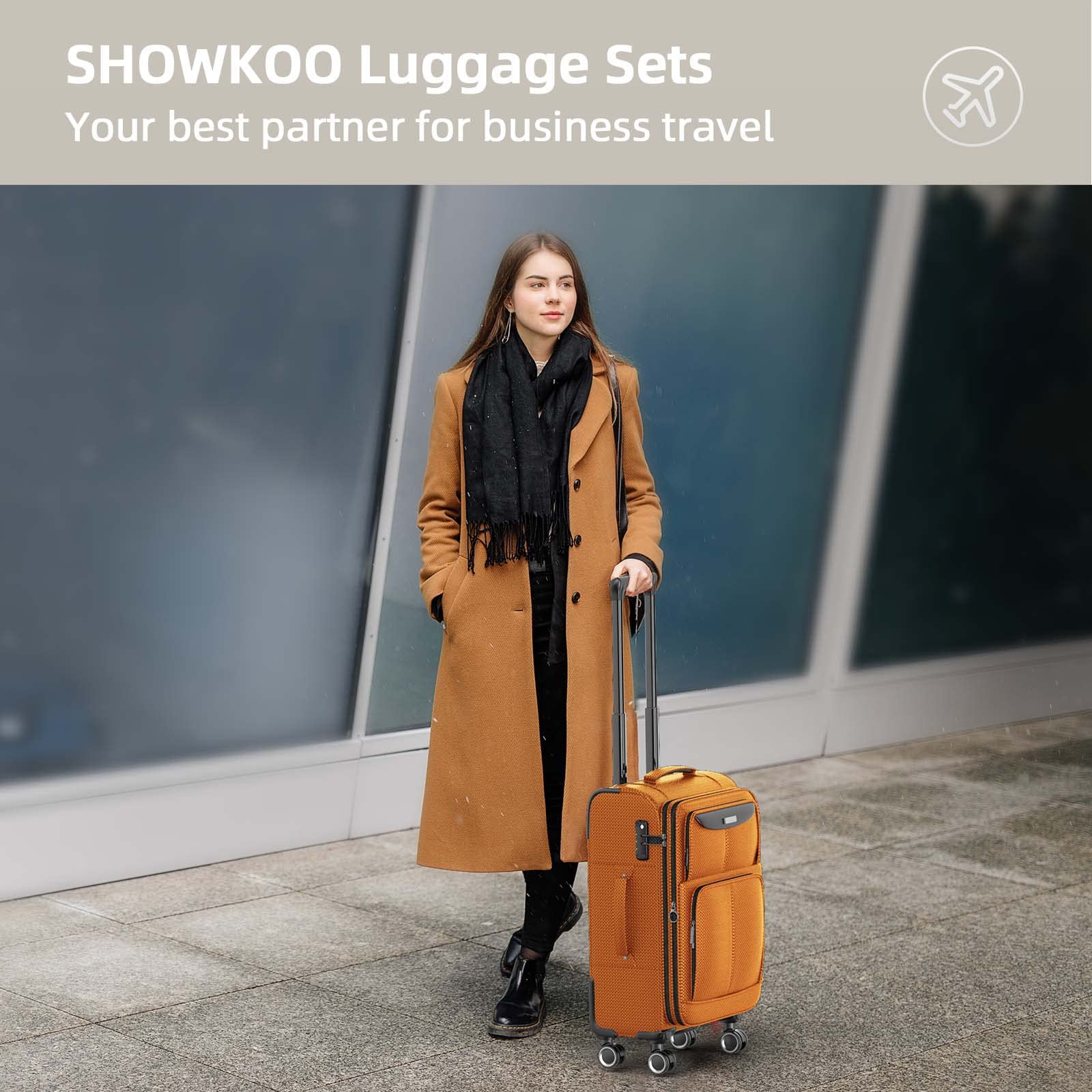 SHOWKOO Armygreen 3-Piece Expandable Luggage Set - Luggage Travel Bags by Handbags Specialist Headquarter | Available at Handbags Specialist Headquarter