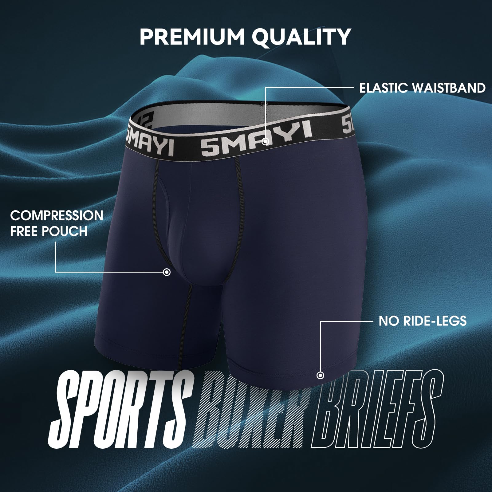 Men's Athletic Boxer Briefs Pack