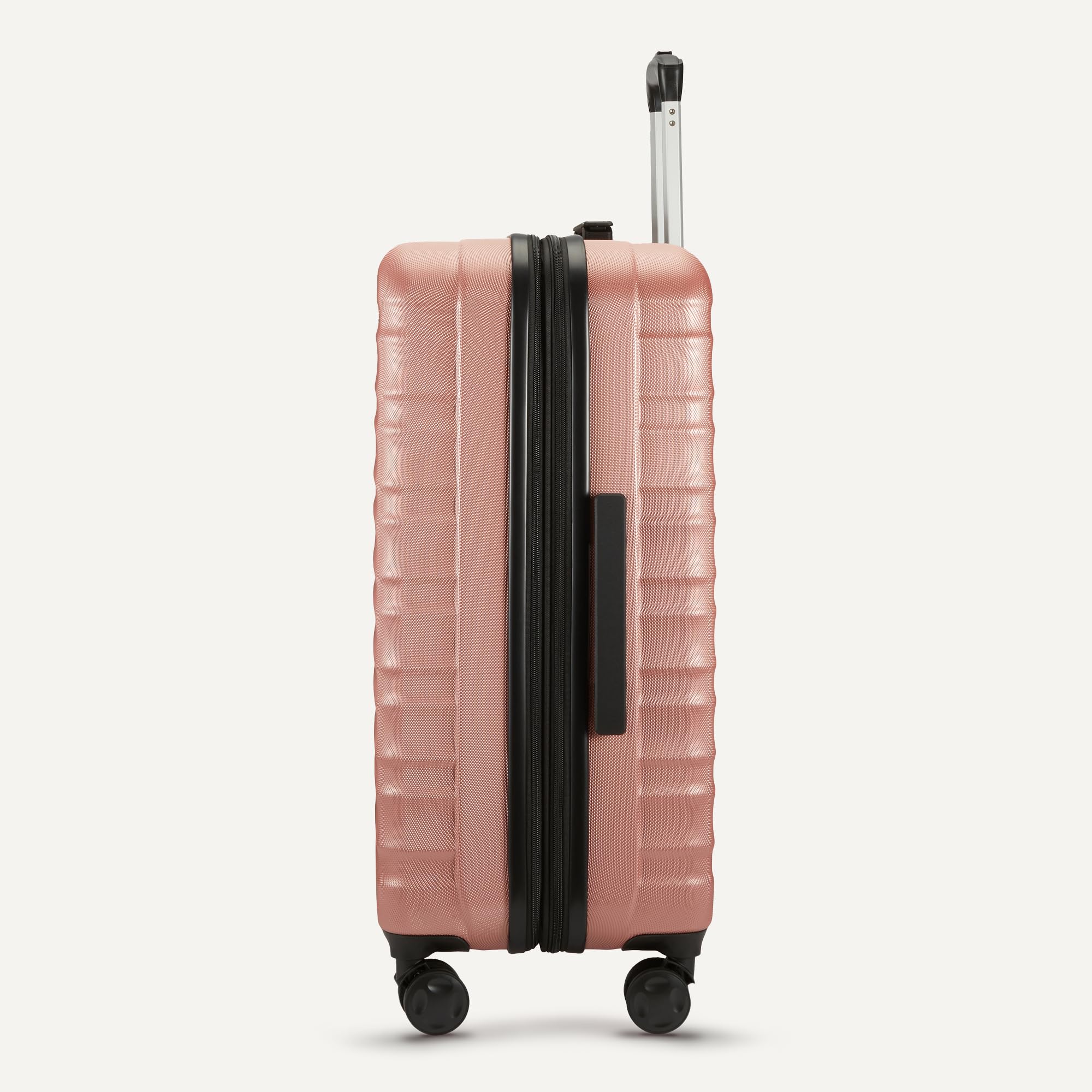 Rose Gold Hardside Carry-On - Luggage Travel Bags by Handbags Specialist Headquarter | Available at Handbags Specialist Headquarter