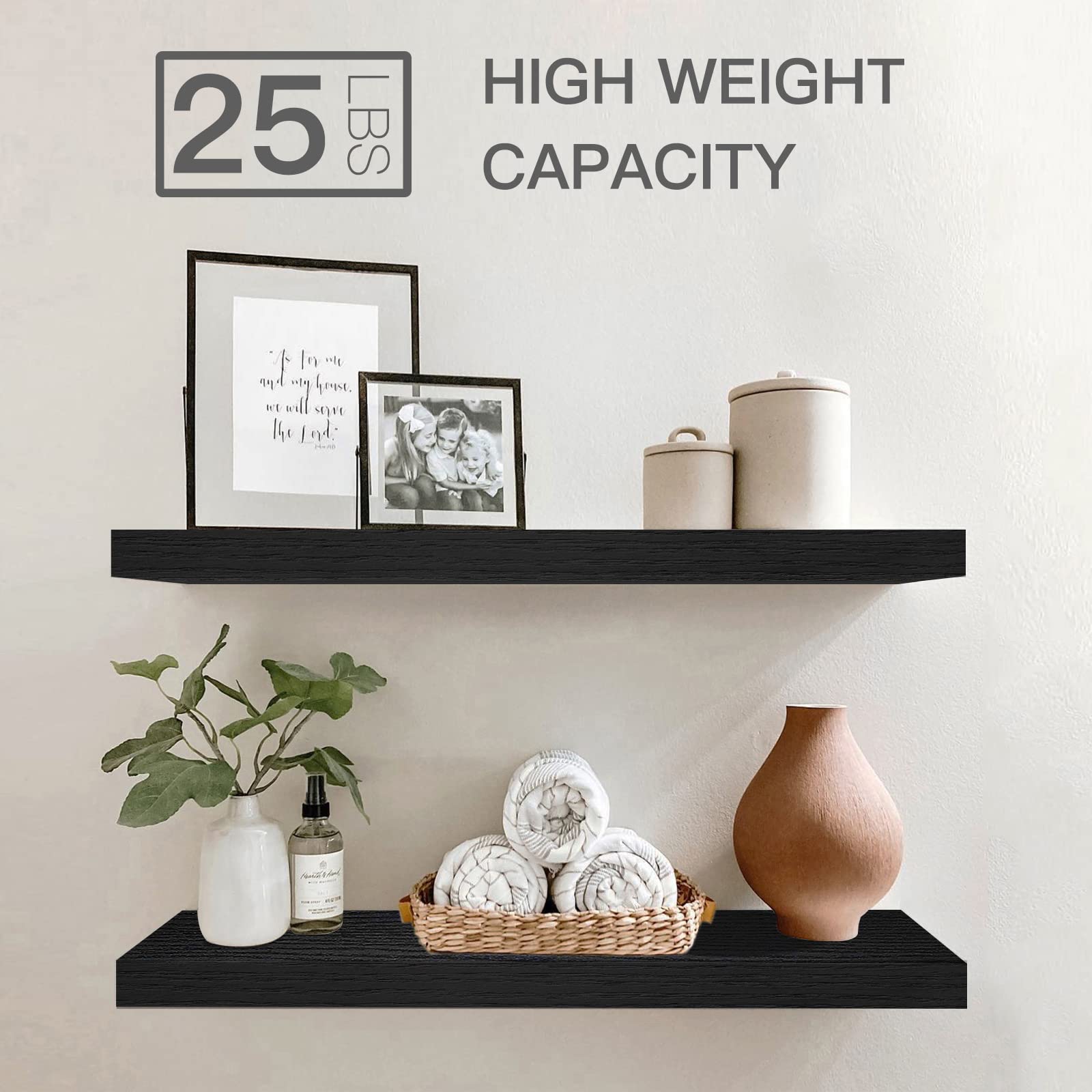 Rustic Farmhouse Shelves (008-40BN) - Decor by Handbags Specialist Headquarter | Available at Handbags Specialist Headquarter